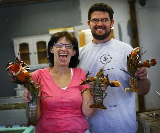 Paul Philpott and Dottie Duggan, owners of Green Harbor Lobster Pound
